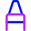 Crayon Tip Vertical Icon from Core Neon Set