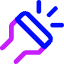 Flashlight Head Diagonal Icon from Core Neon Set