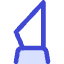 Knife Tip Vertical Icon from Core Duo Set