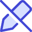 Pencil Slash Icon from Core Duo Set