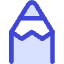 Pencil Tip Vertical Icon from Core Duo Set