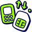 Mobile Phone Sim Icon from Stickies Duo Set