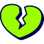 Broken Heart Icon from Stickies Duo Set