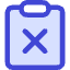 Clipboard Delete Icon from Core Duo Set