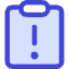 Clipboard Task Alert Icon from Core Duo Set