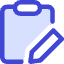 Clipboard Task Note Edit Icon from Core Duo Set