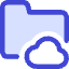 Document Folder Cloud Online Backup Icon from Core Duo Set