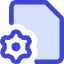 Document Setting Gear Icon from Core Duo Set