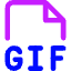 File Gif Icon from Core Neon Set