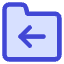 Folder Document Move File Back Icon from Core Duo Set