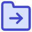 Folder Document Move File Next Icon from Core Duo Set
