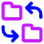 Folder Exchange Icon from Core Neon Set