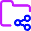 Folder Share Icon from Core Neon Set