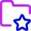 Folder Star Favorite Icon from Core Neon Set