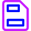 Header Footer Icon from Core Neon Set