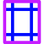Margins Icon from Core Neon Set