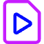 Video File Play Icon from Core Neon Set