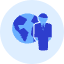 Businessman Globe Icon from Kameleon Duo Set