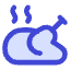Chicken Grilled Stream Icon from Core Duo Set