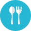 Fork Spoon Icon from Kameleon Colors Set