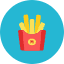 French Fries Icon from Kameleon Colors Set
