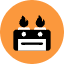 Gas Stove Icon from Kameleon Pop Set