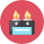 Gas Stove Icon from Kameleon Colors Set