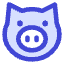 Pork Meat Icon from Core Duo Set