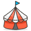 Circus Tent Emoji from Emoji - Free Set