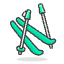 Skis Emoji from Emoji - Free Set