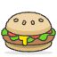 Hamburger 2 Emoji from Emoji - Free Set
