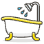 Bathtub Emoji from Emoji - Free Set