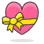 Heart With Ribbon Emoji from Emoji - Free Set