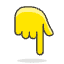 Backhand Index Pointing Down 1 Emoji from Emoji - Free Set