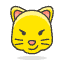 Cat Face With Wry Smile Emoji from Emoji - Free Set