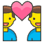 Couple With Heart Man Man 1 Emoji from Emoji - Free Set