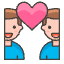 Couple With Heart Man Man 2 Emoji from Emoji - Free Set