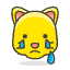 Crying Cat Face Emoji from Emoji - Free Set