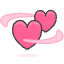 Revolving Hearts Emoji from Emoji - Free Set
