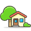 House With Garden Emoji from Emoji - Free Set