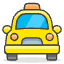 Oncoming Taxi Emoji from Emoji - Free Set