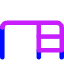 Desk Icon from Core Neon Set