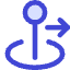 Arcade Stick Move Right Icon from Core Duo Set