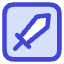 Dice Sword Icon from Core Duo Set