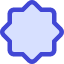 Octagram Shape Icon from Core Duo Set