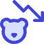 Bear Market Decrease Icon from Core Duo Set