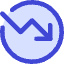 Chart Circle Down Loss Icon from Core Duo Set