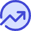 Chart Circle Up Growth Icon from Core Duo Set