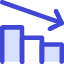 Graph Bar Decrease Icon from Core Duo Set