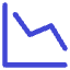 Graph Decrease Icon from Core Duo Set